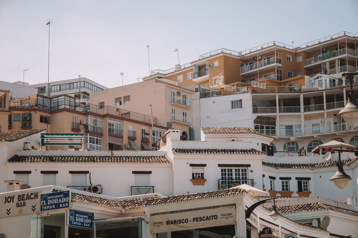 Gevels in het centrum van Málaga