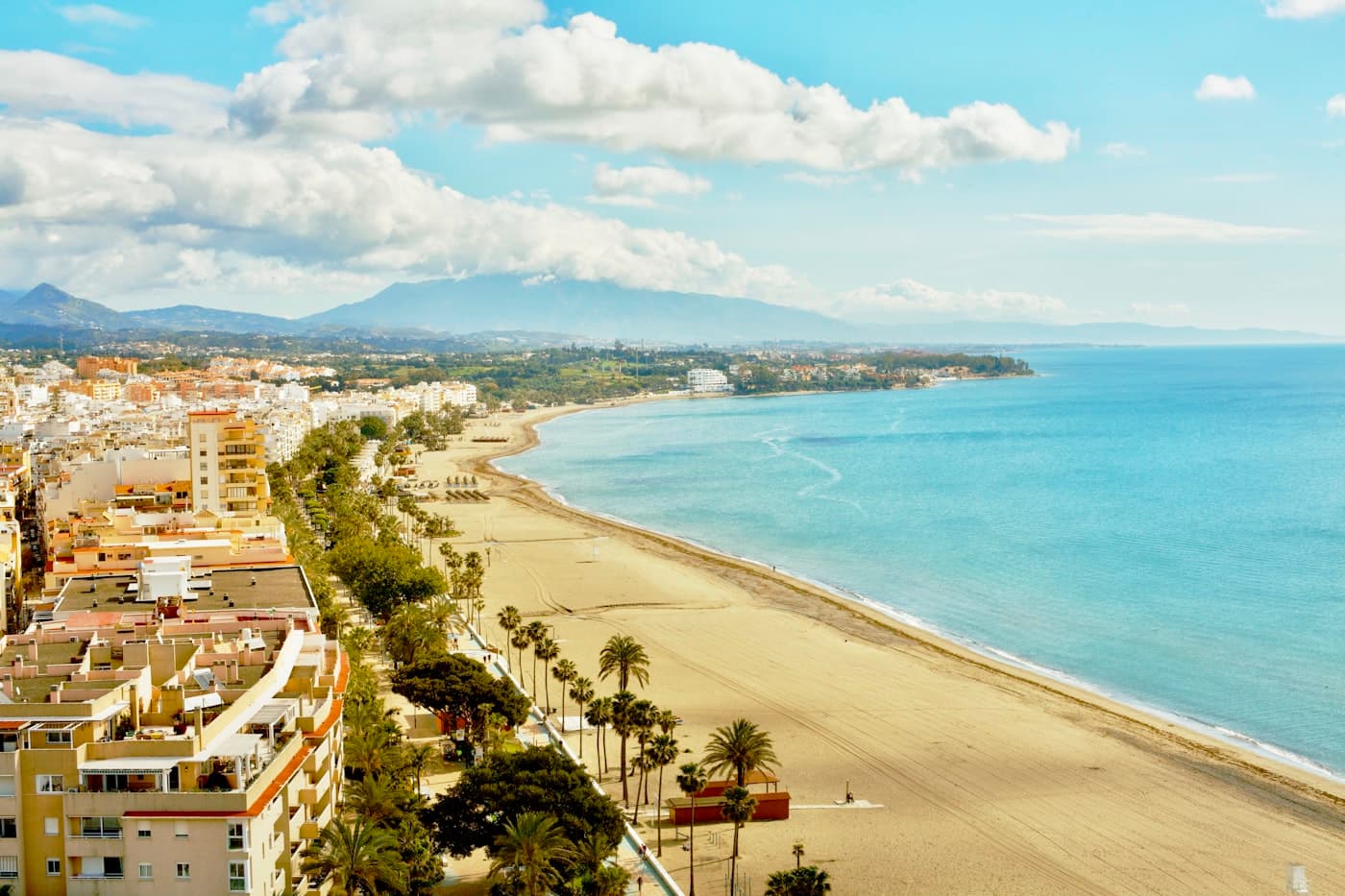De westkust van de Costa del Sol