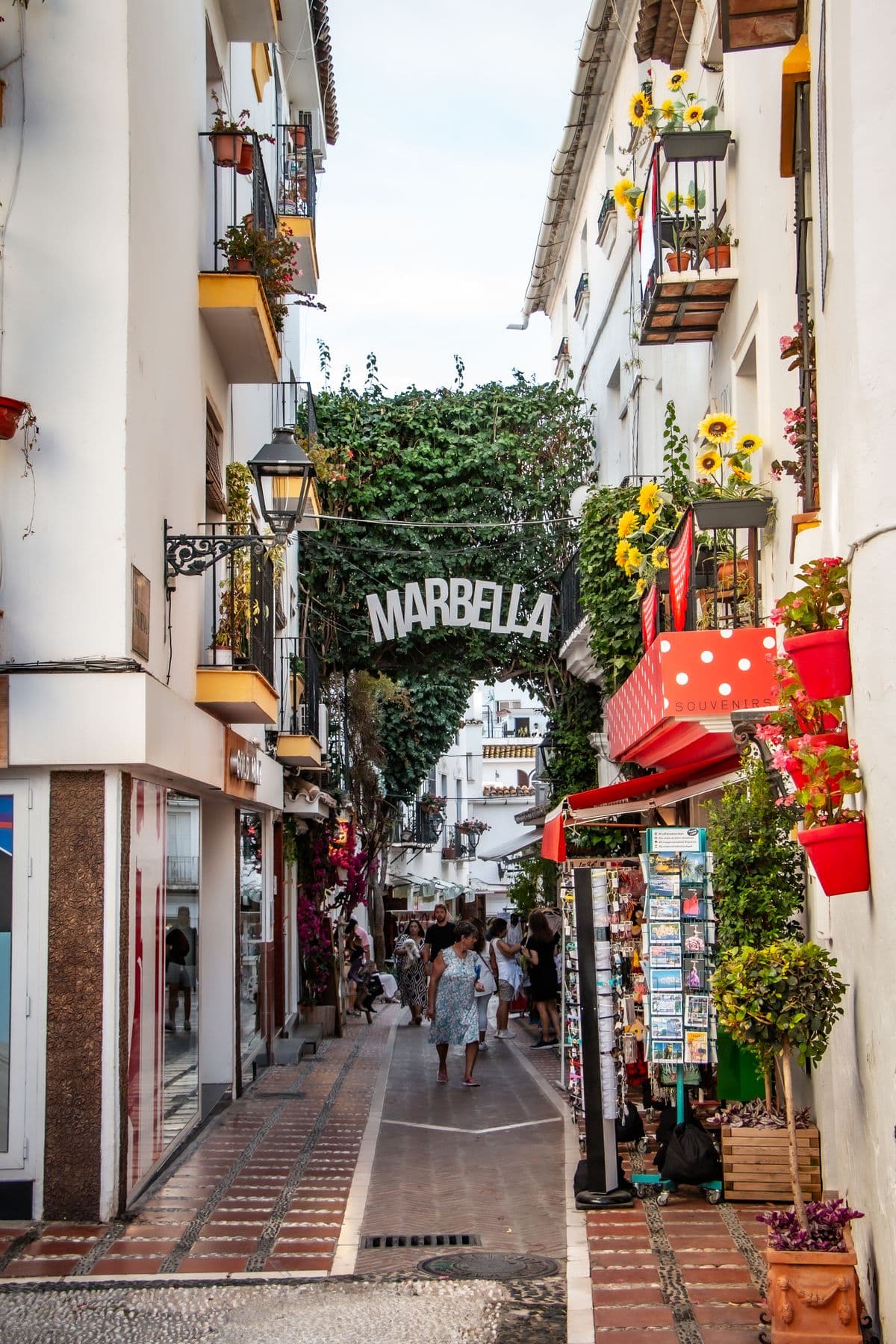Steegje in het oude centrum van Marbella