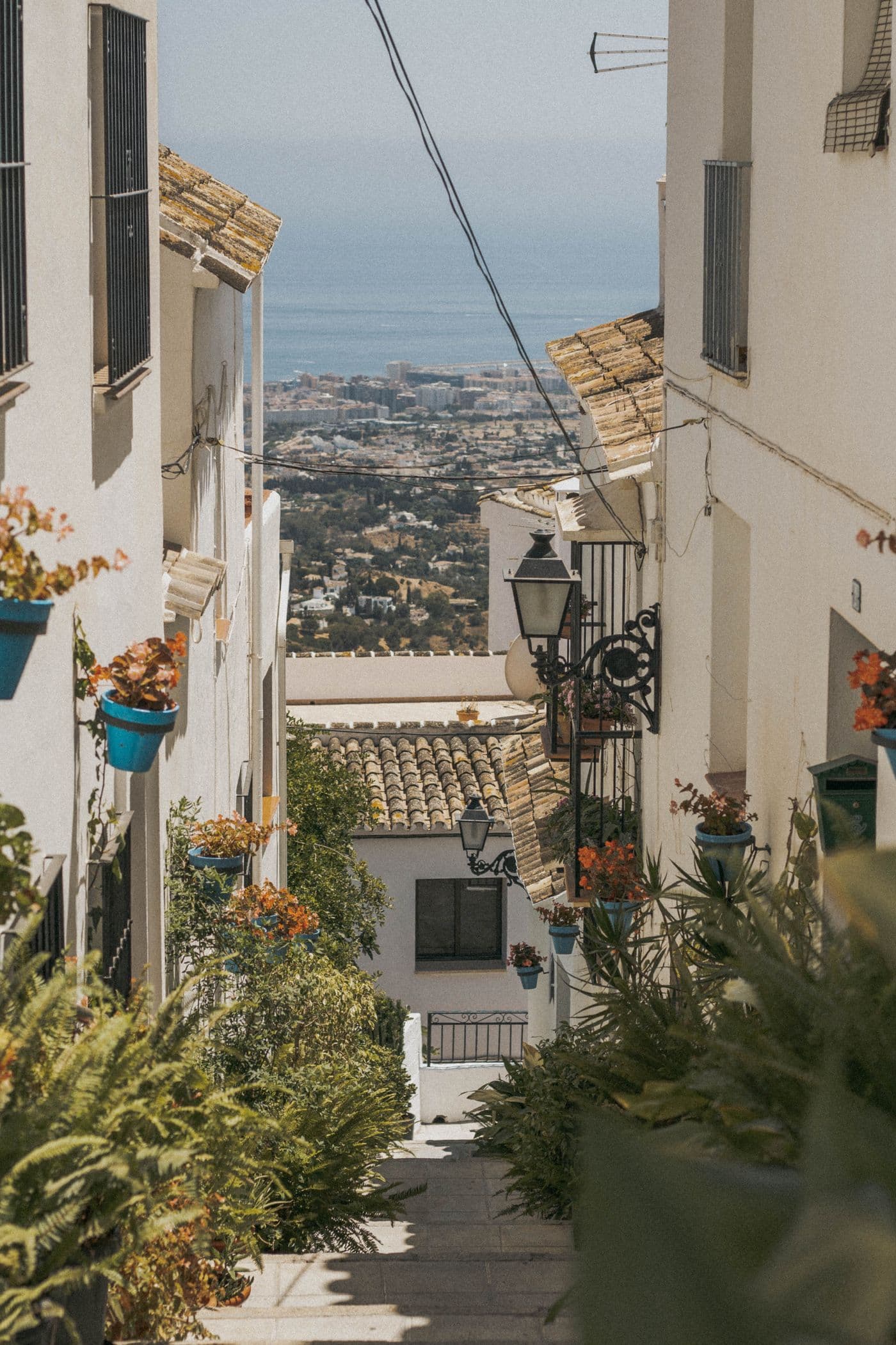 Trap met zeezicht in Mijas